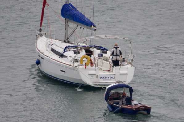 03 June 2020 - 17-15-33 
Sailing yacht Naughty Call (getting?) with the small but perfectly formed tender Seabed of Dartmouth
---------------------------
SY Naught Call & Seabed of Dartmouth